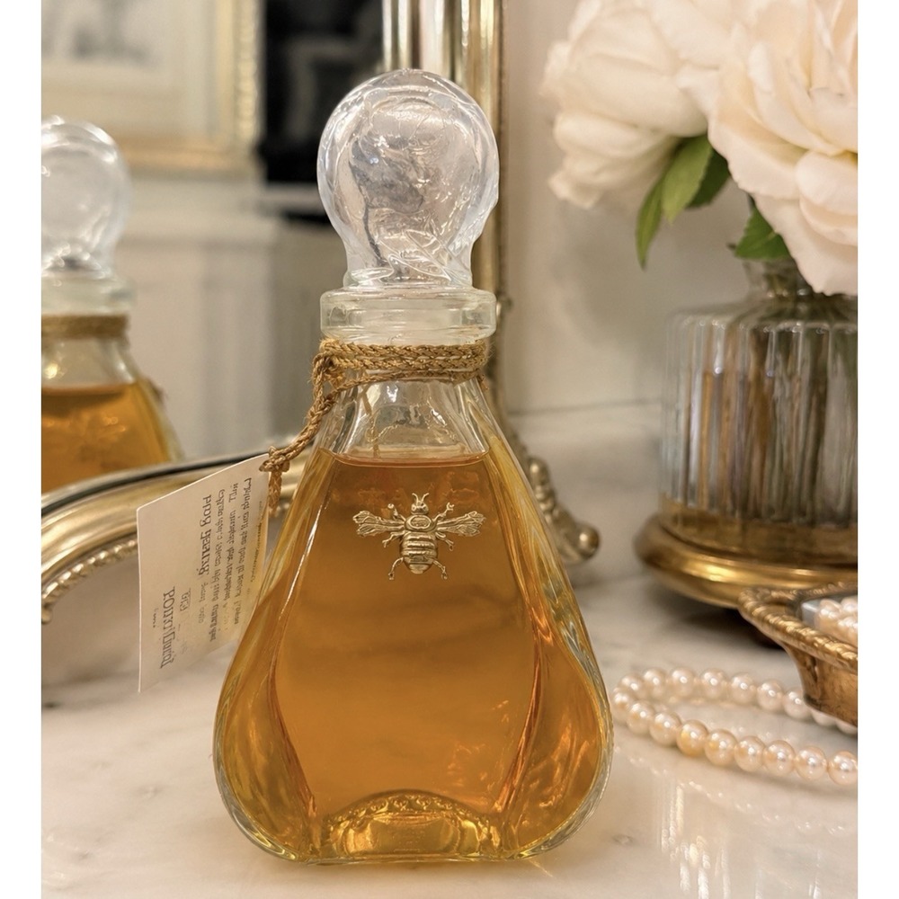 Lady Primrose Royal Extract Bathing Gel Glass Decanter w/Bee 8oz NOS Vintage